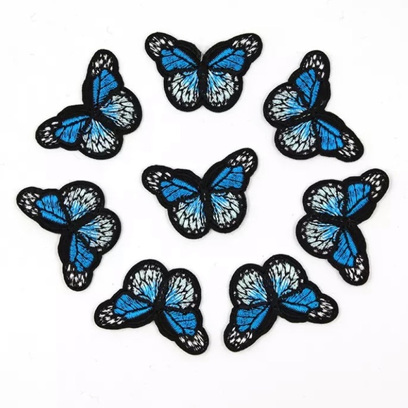 Accessories - ✨10PCS✨ BLUE BUTTERFLY PATCHES (iron on patches)